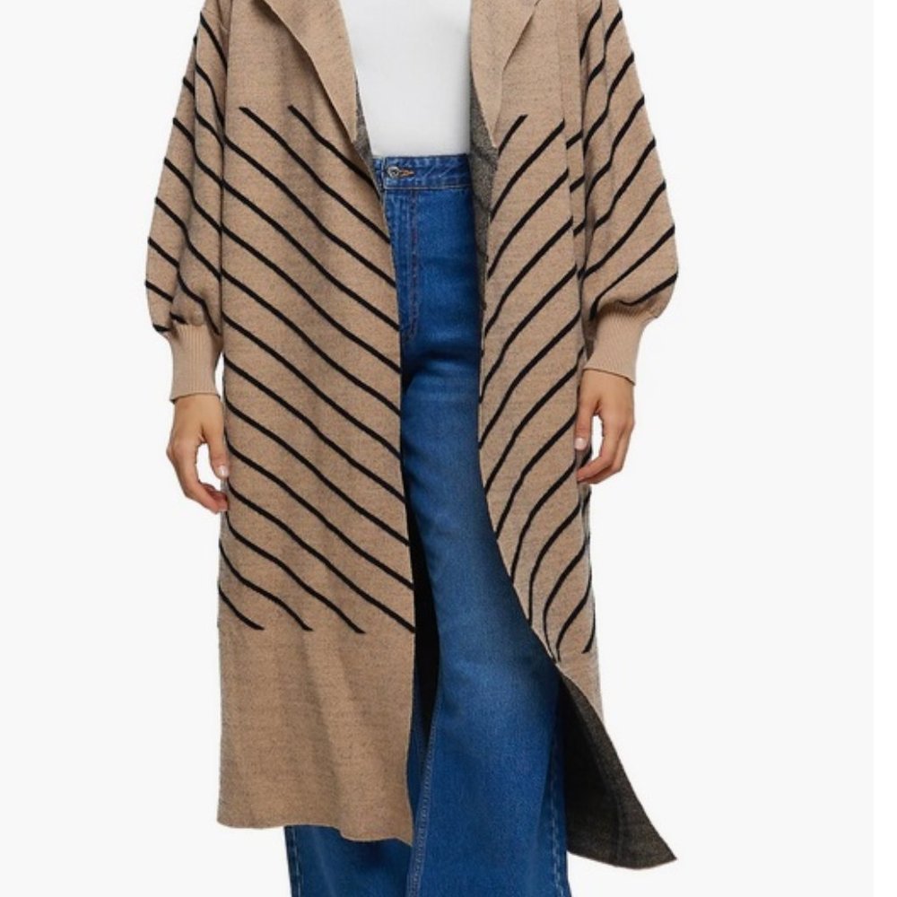 River Island Open Front Maxi Cardigan - Picture 2 of 4